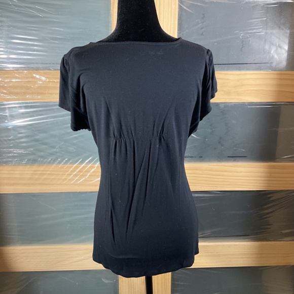 Calvin Klein Black Short Sleeved Vintage Top - Picture 3 of 9